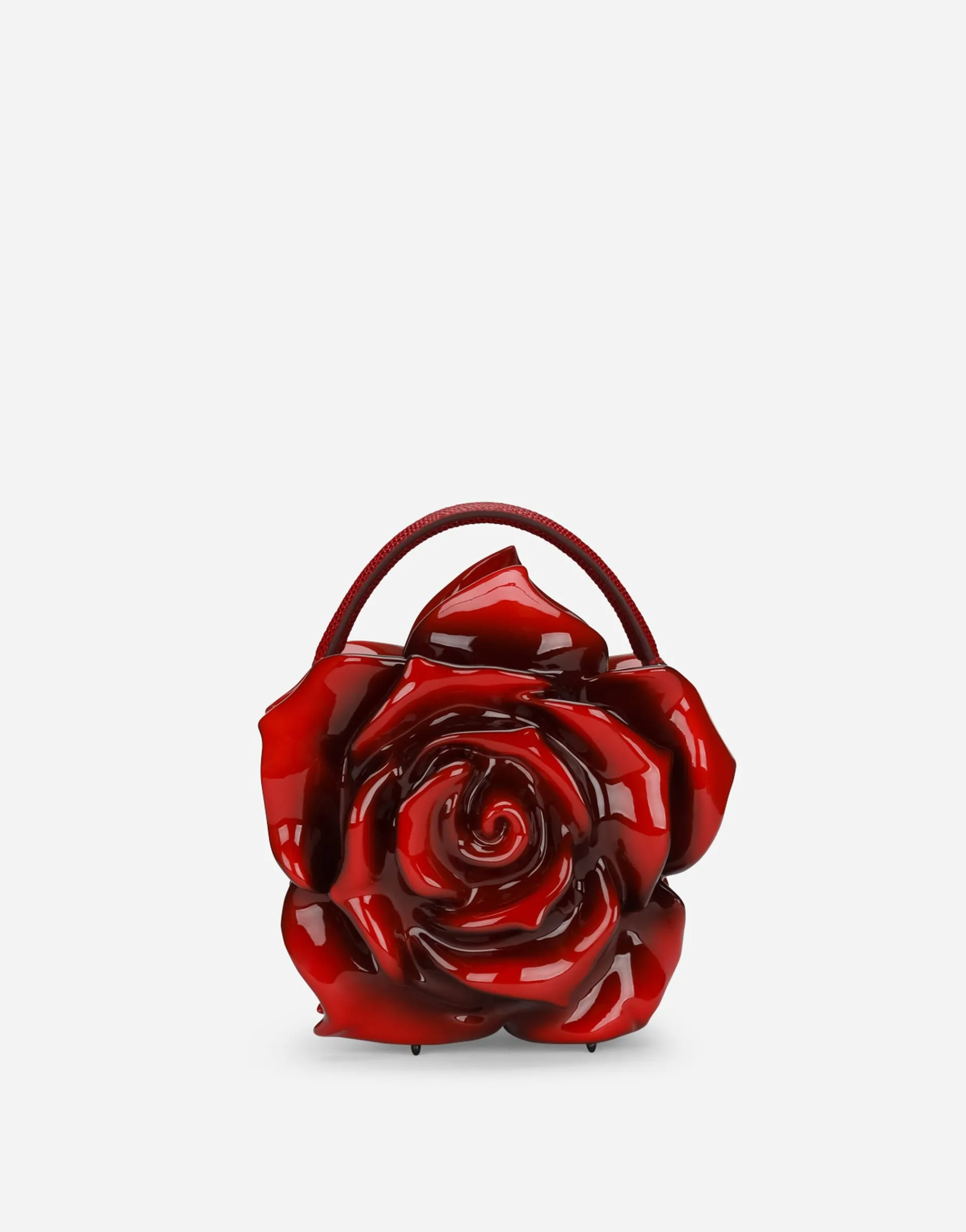 Resin rose-design Dolce Box bag