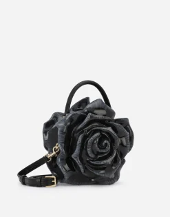 Resin rose-design Dolce Box bag