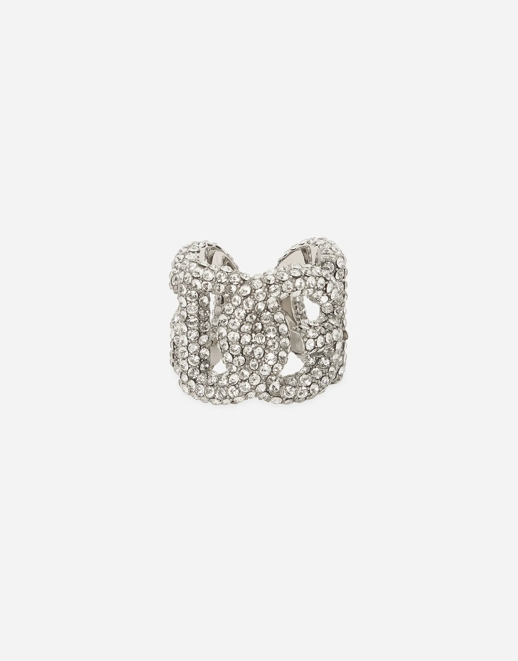 Rhinestone ring with DG logo