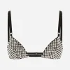 Rhinestoned bra