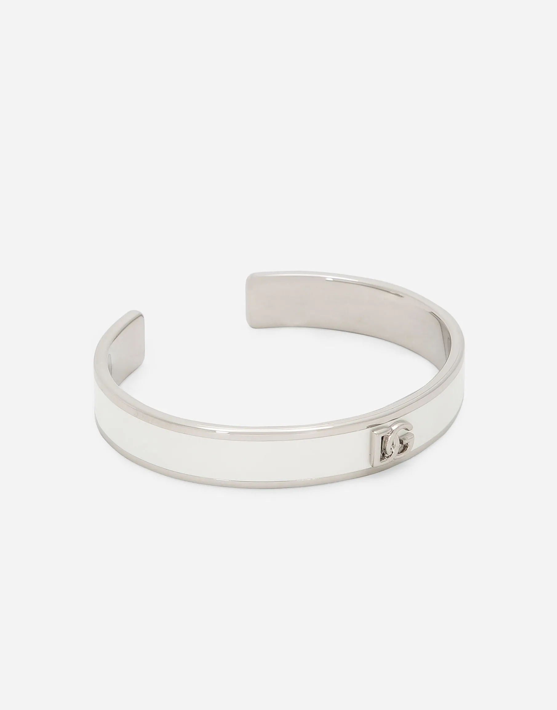 Rigid enameled bracelet with DG logo