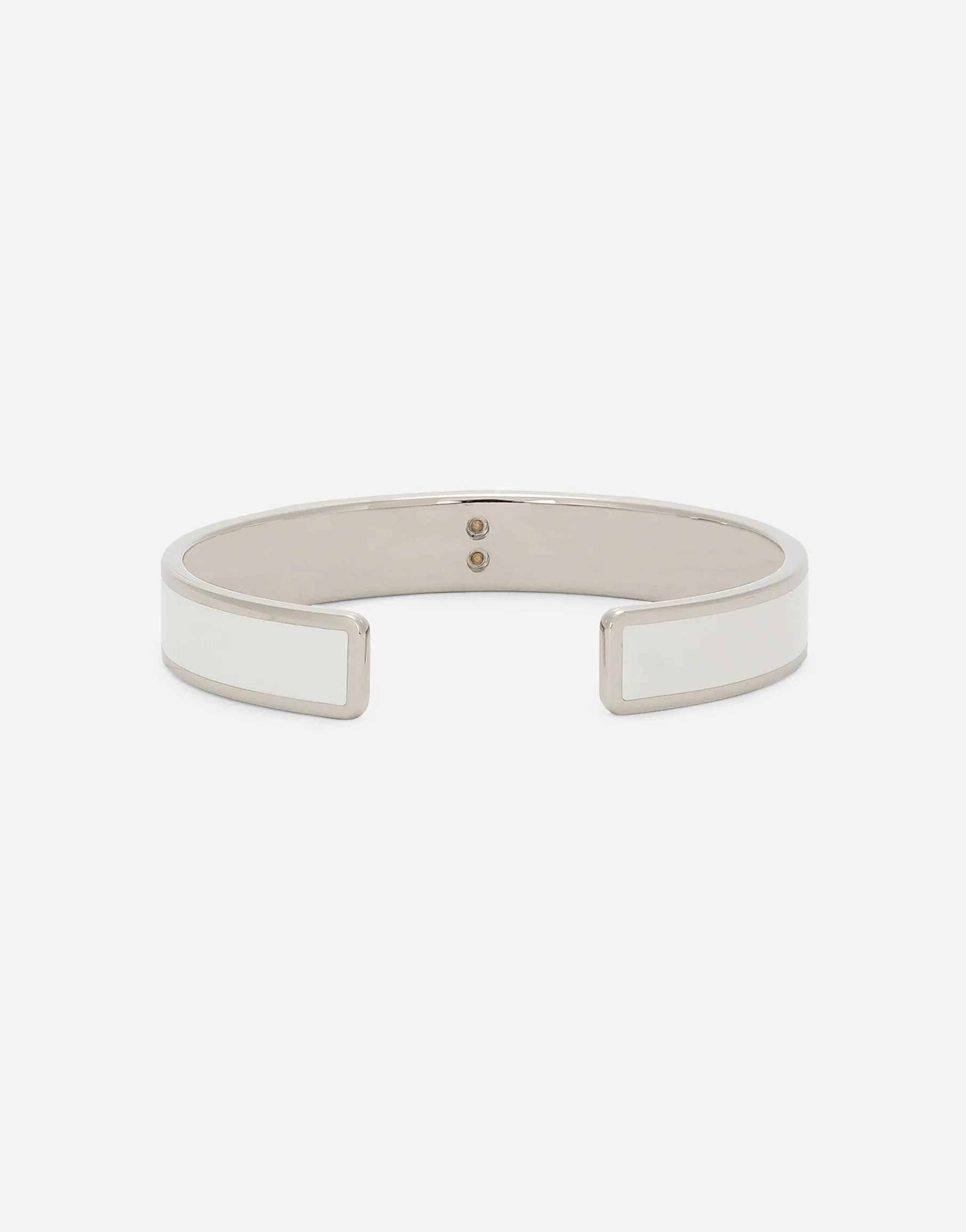 Rigid enameled bracelet with DG logo