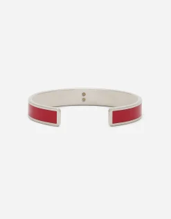 Rigid enameled bracelet with DG logo