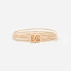 Rigid multi-hoop bangle with DG logo