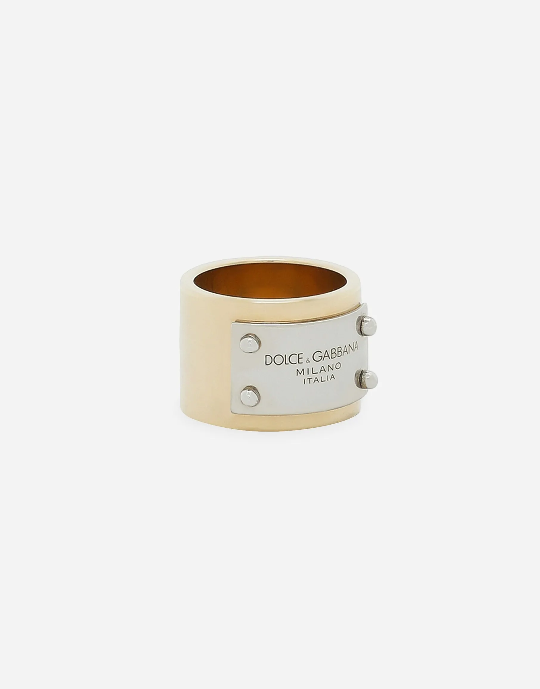 Ring with branded tag