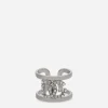 Ring with rhinestone-detailed DG logo