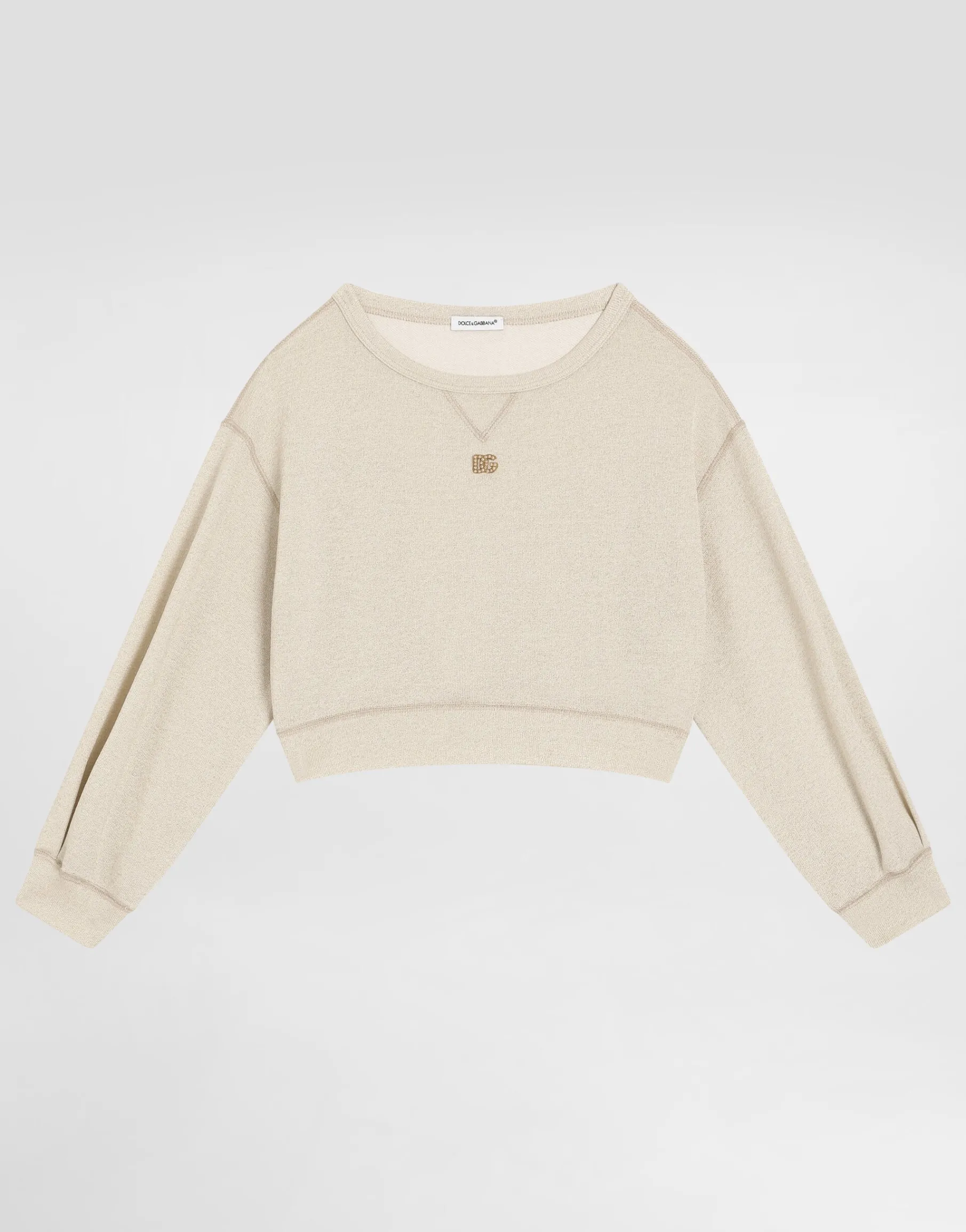Round-neck sweatshirt with DG logo