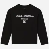 Round-neck sweatshirt with DG Milano logo