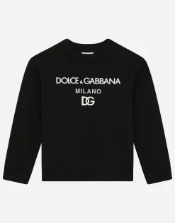 Round-neck sweatshirt with DG Milano logo