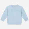 Round-neck sweatshirt with logo print