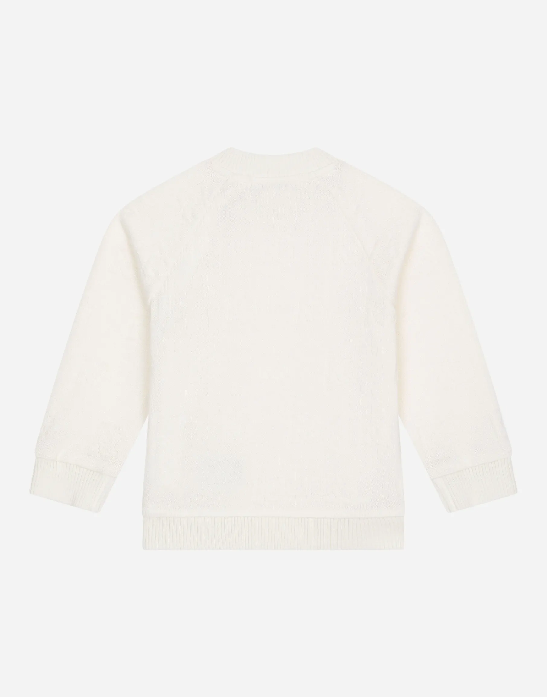 Round-neck sweatshirt with jacquard DG logo