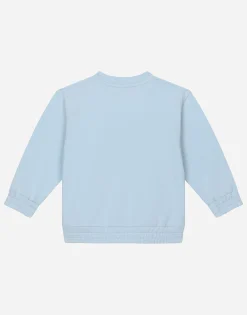 Round-neck sweatshirt with logo print