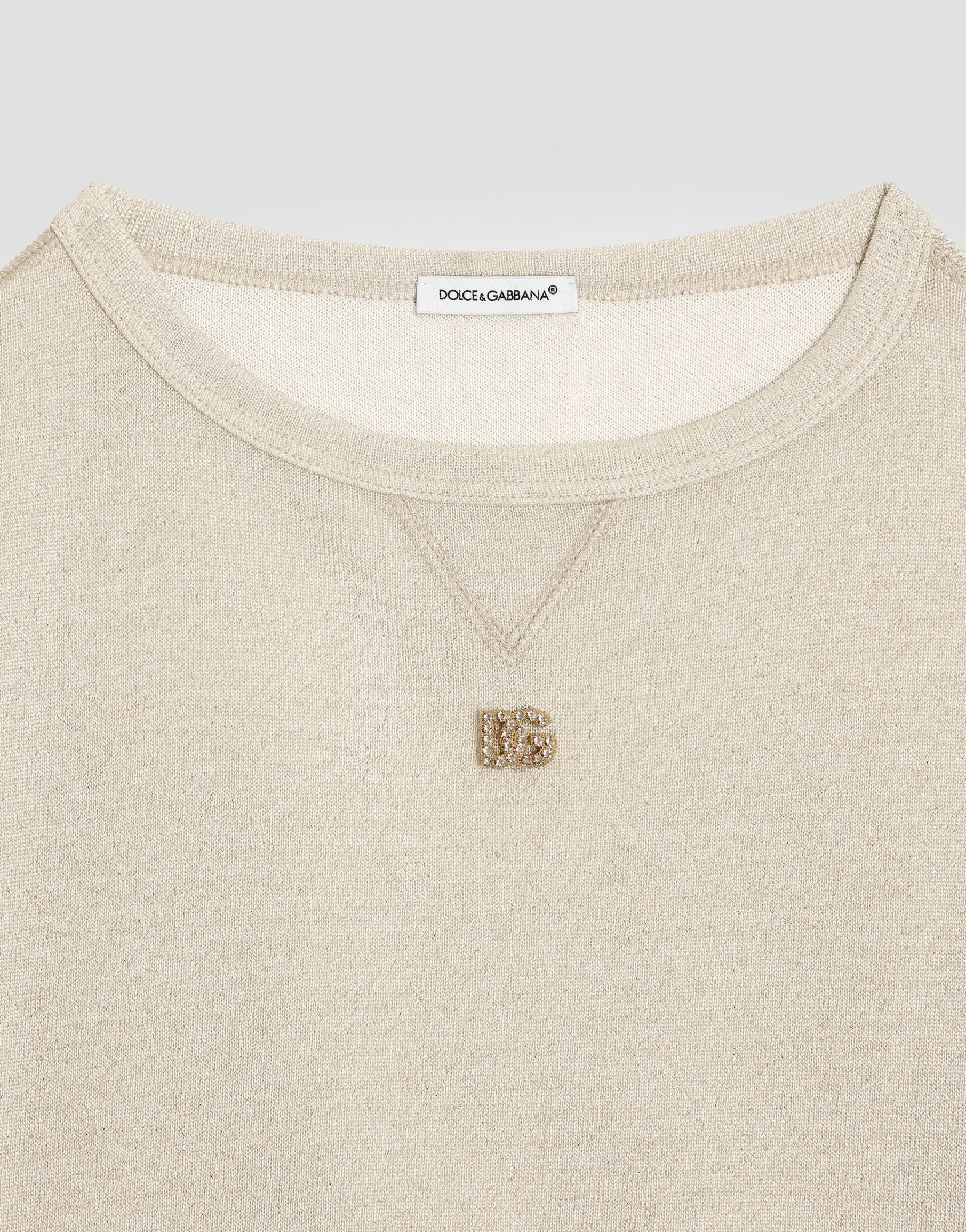 Round-neck sweatshirt with DG logo
