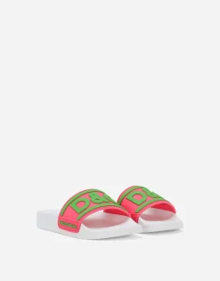 Rubber beachwear sliders