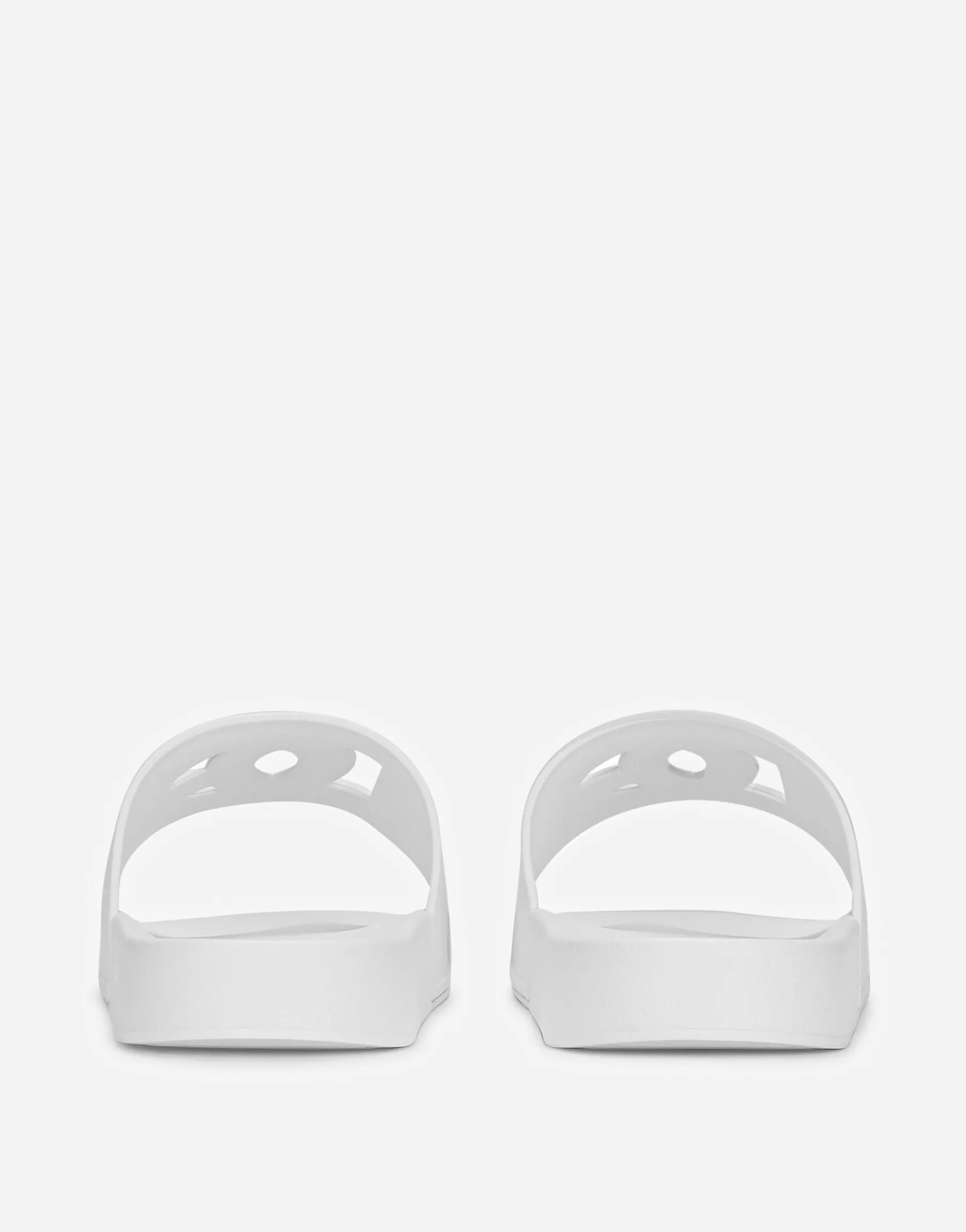 Rubber beachwear sliders with DG logo