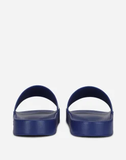 Rubber beachwear sliders with DG logo