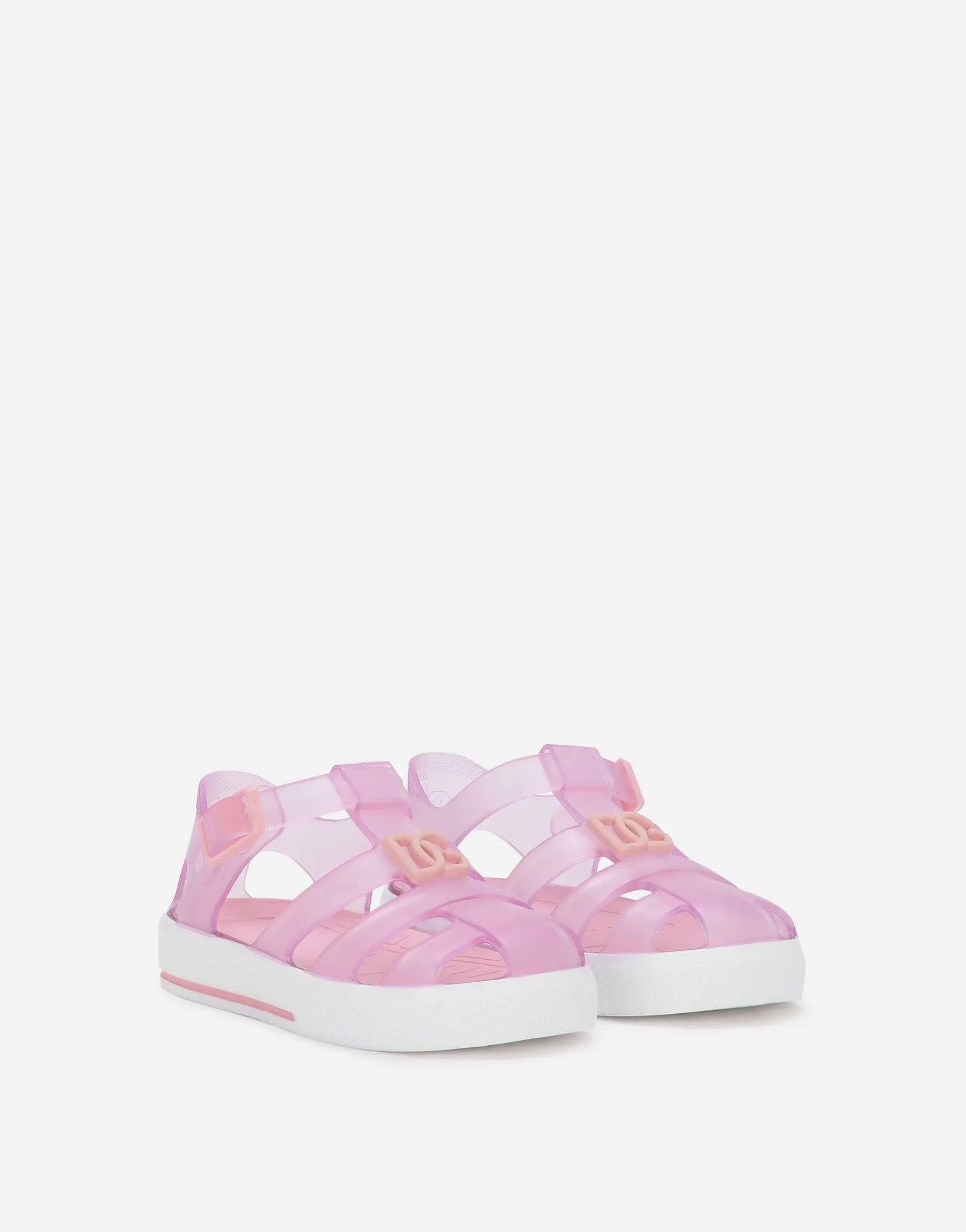 Rubber first steps sandals with DG logo