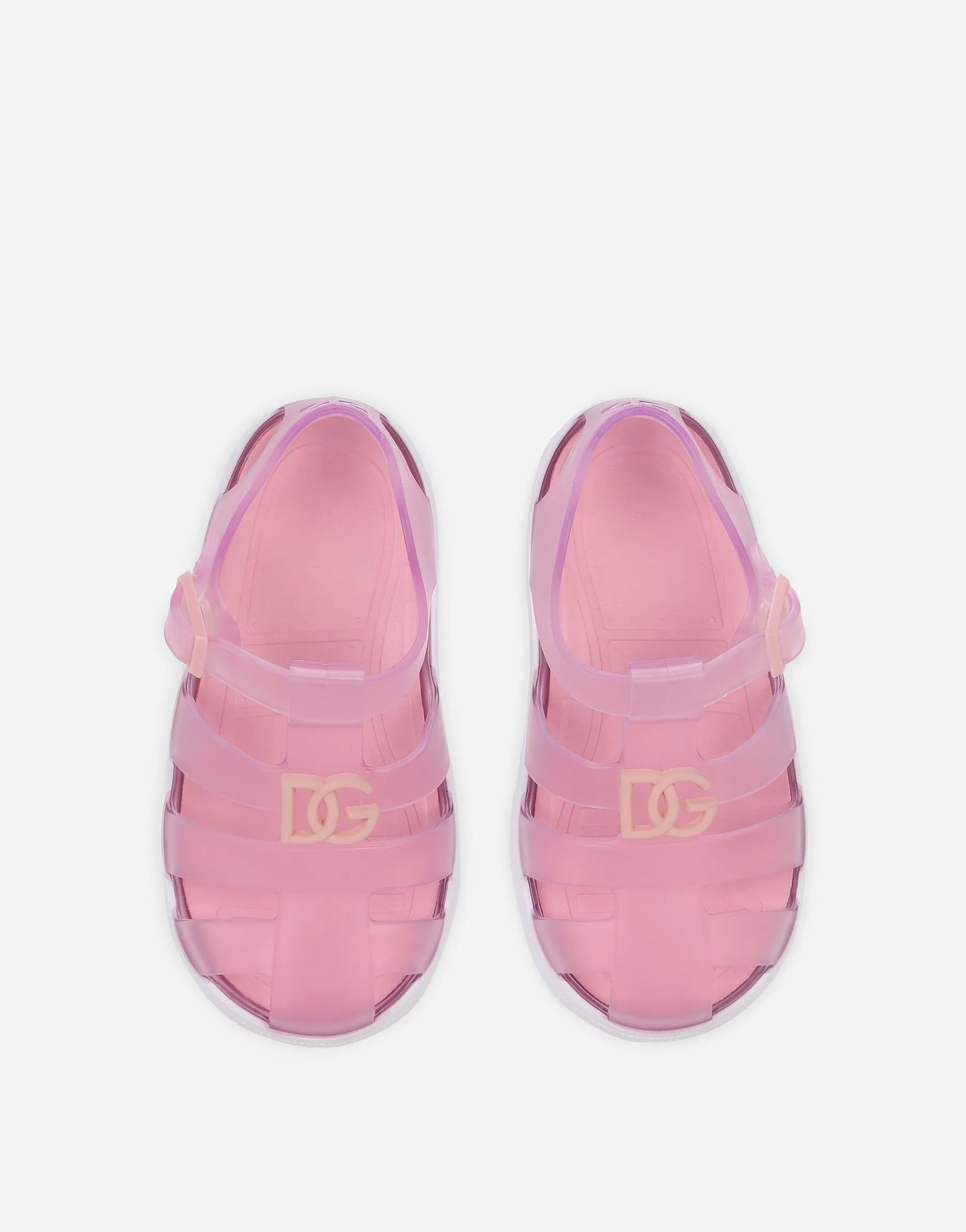 Rubber first steps sandals with DG logo