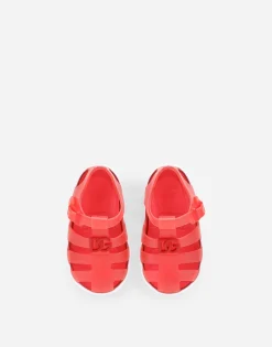 Rubber sandals with DG logo