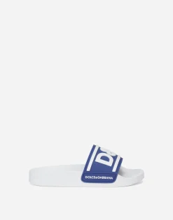 Rubber sliders with logo print