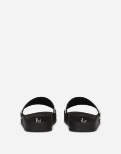 Rubber sliders with logo print
