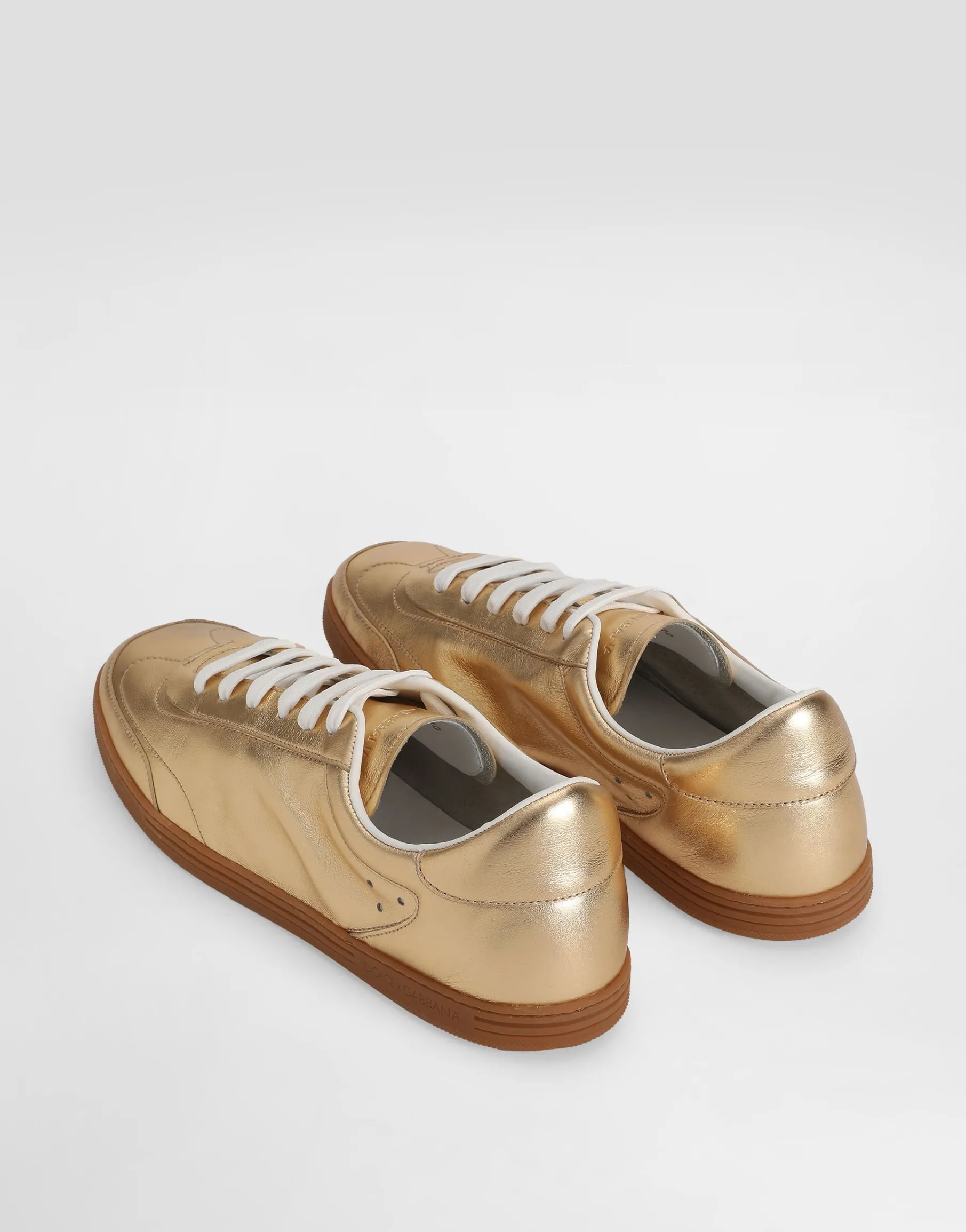 Saint Tropez foiled leather sneakers