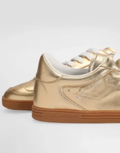 Saint Tropez foiled leather sneakers