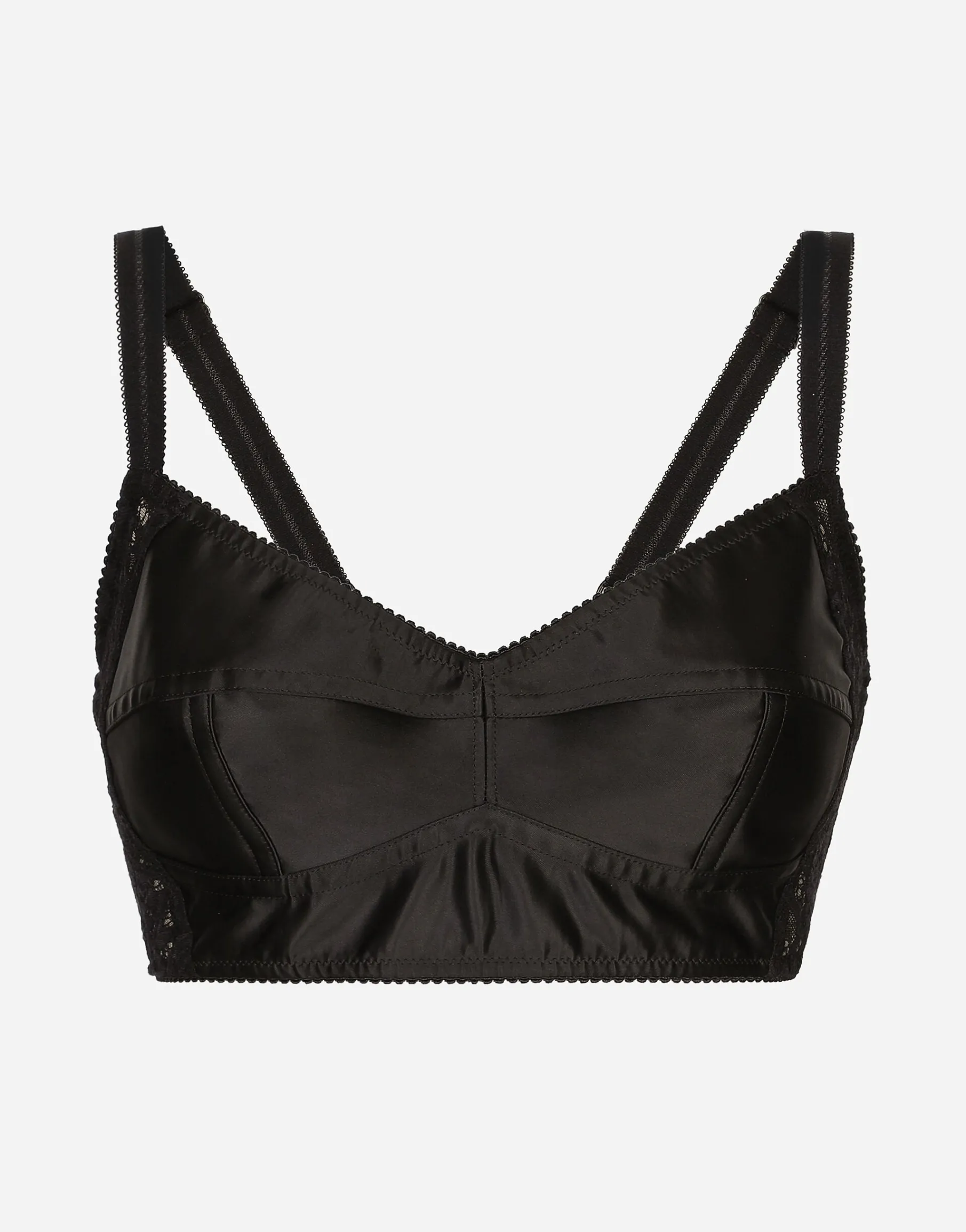 Satin and lace bralette top