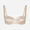 Satin balconette bra