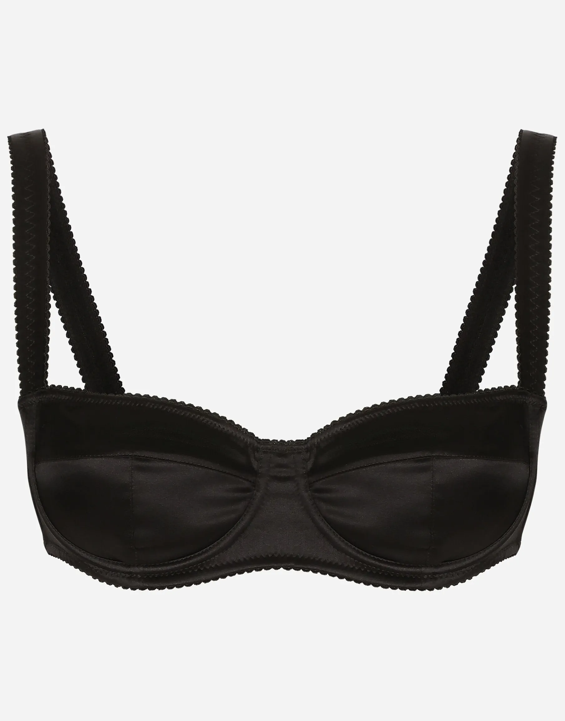 Satin balconette bra