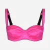 Satin balconette bra