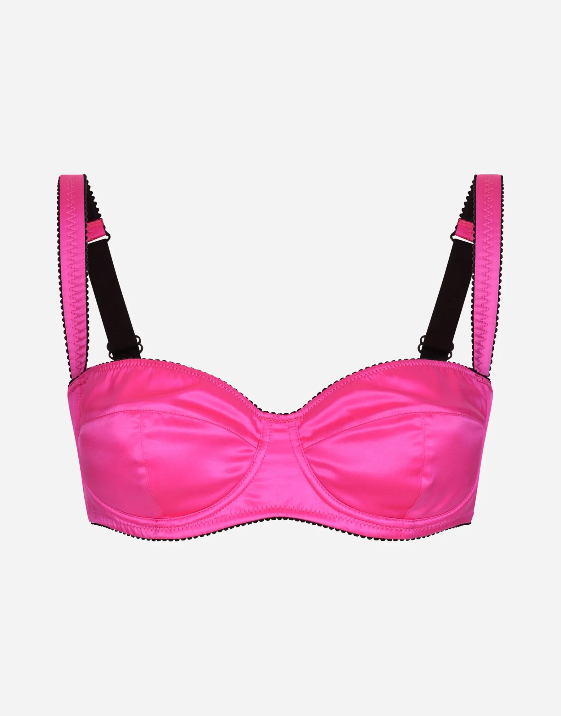 Satin balconette bra