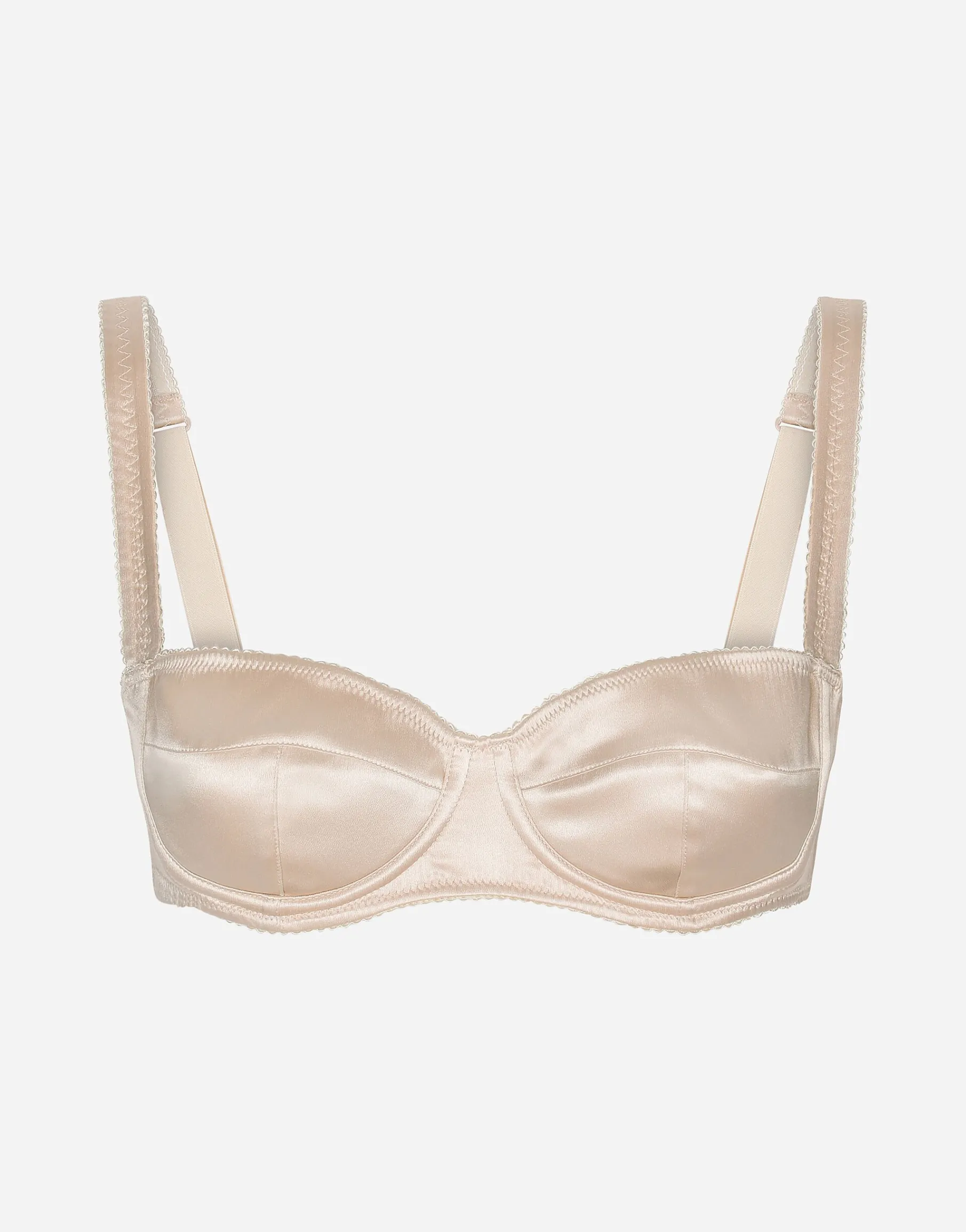 Satin balconette bra
