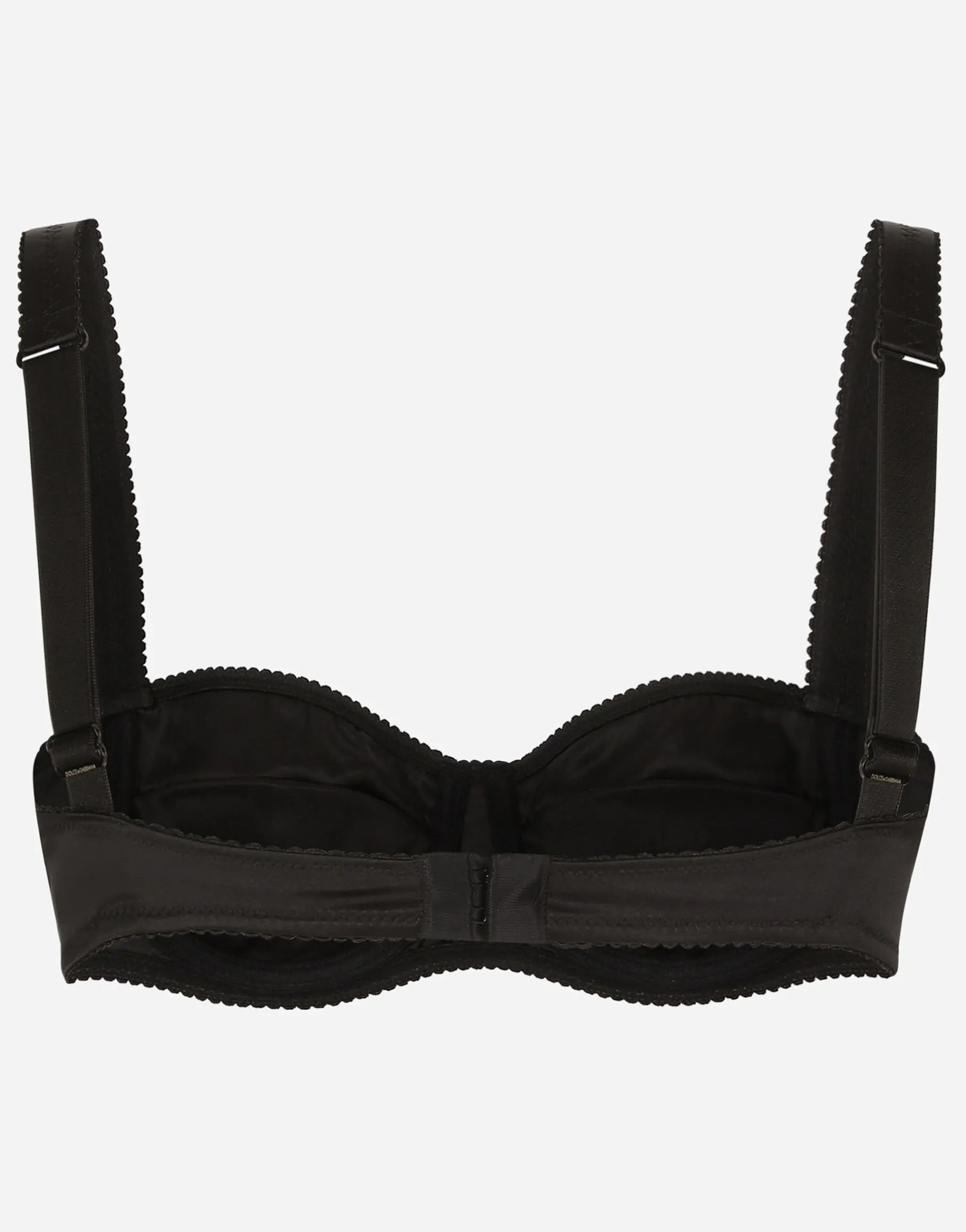 Satin balconette bra