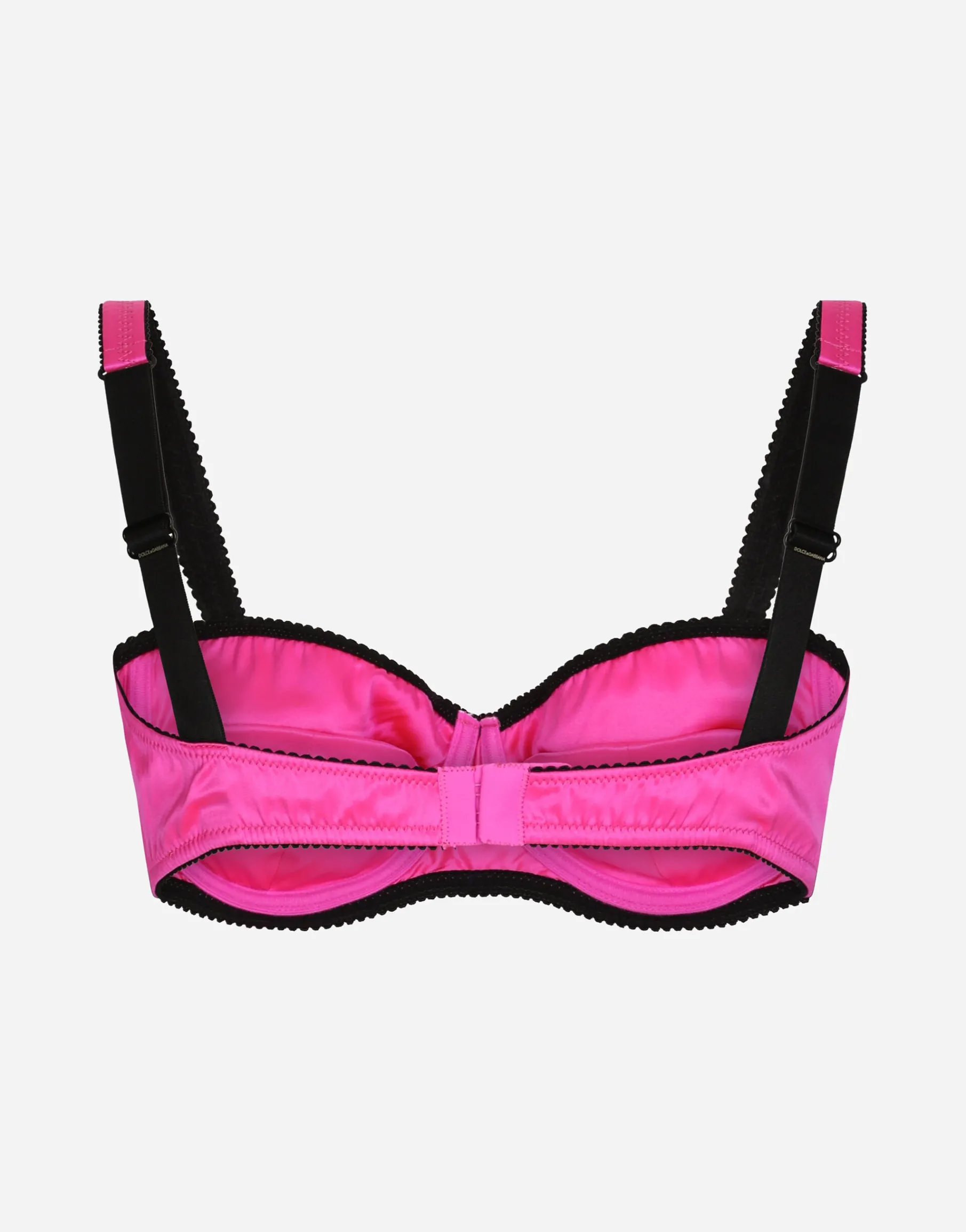 Satin balconette bra
