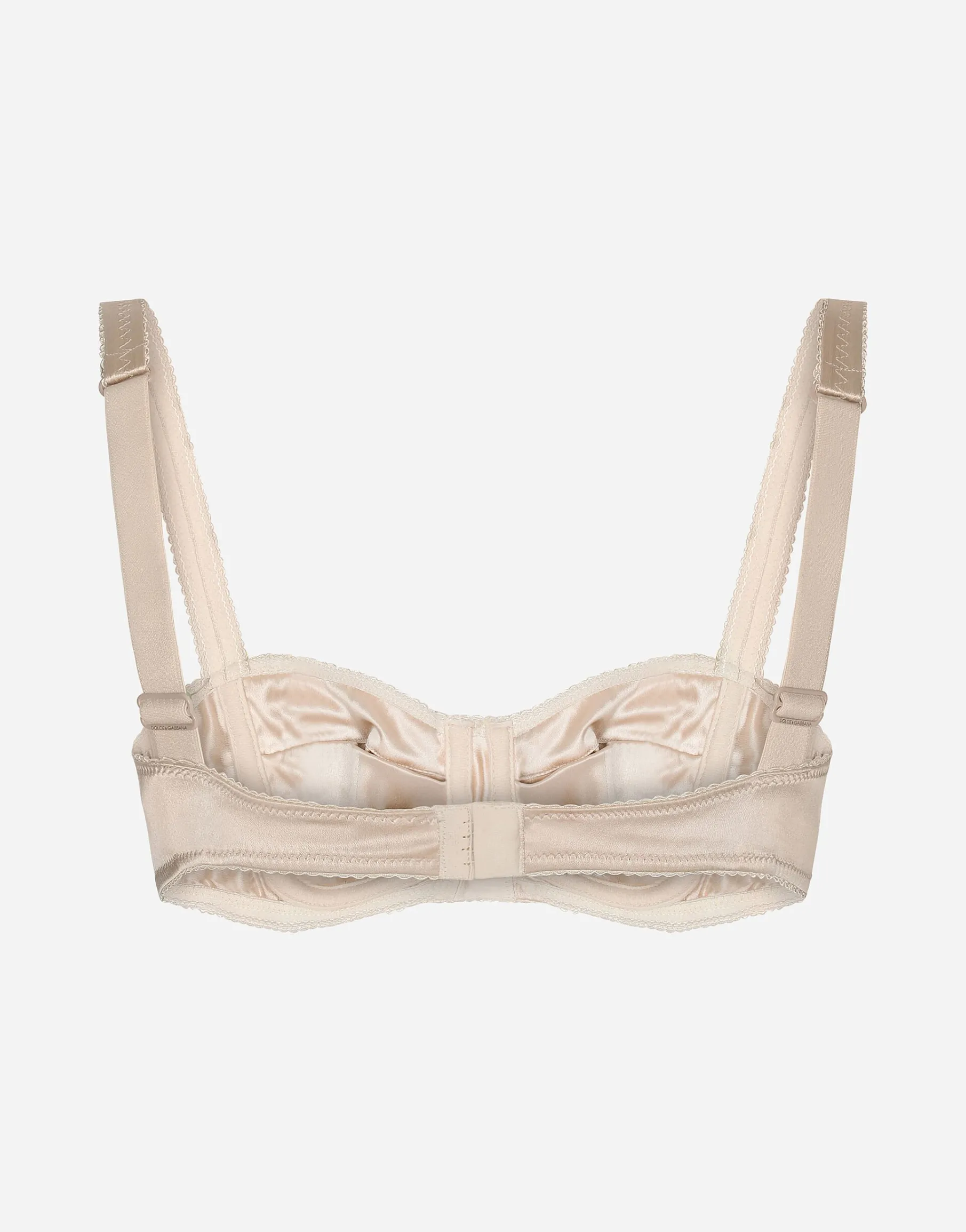 Satin balconette bra