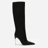 Satin boots