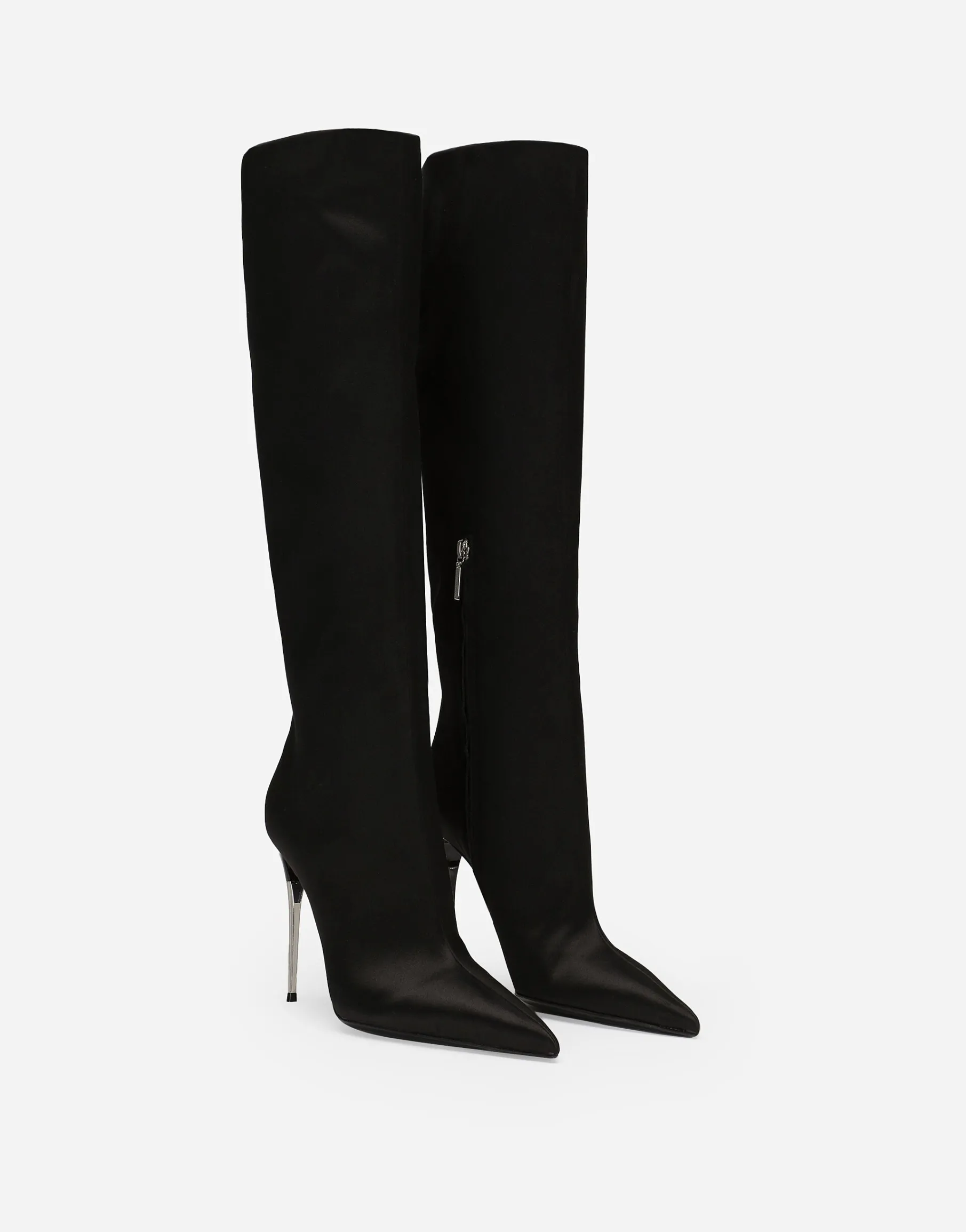 Satin boots