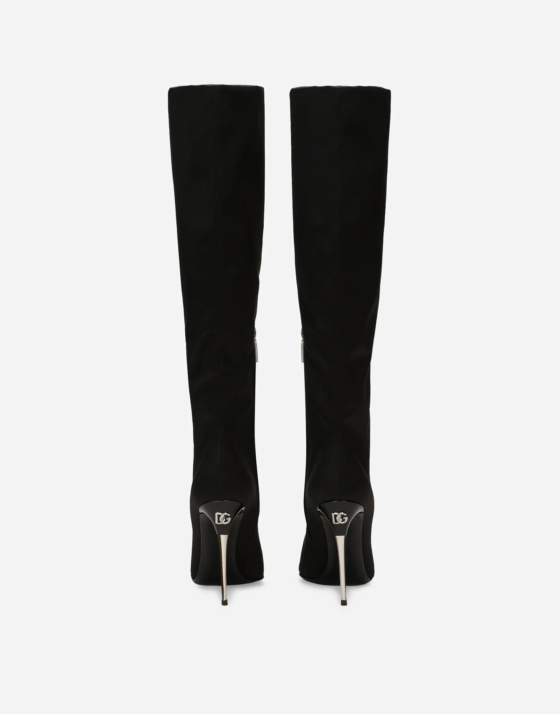 Satin boots