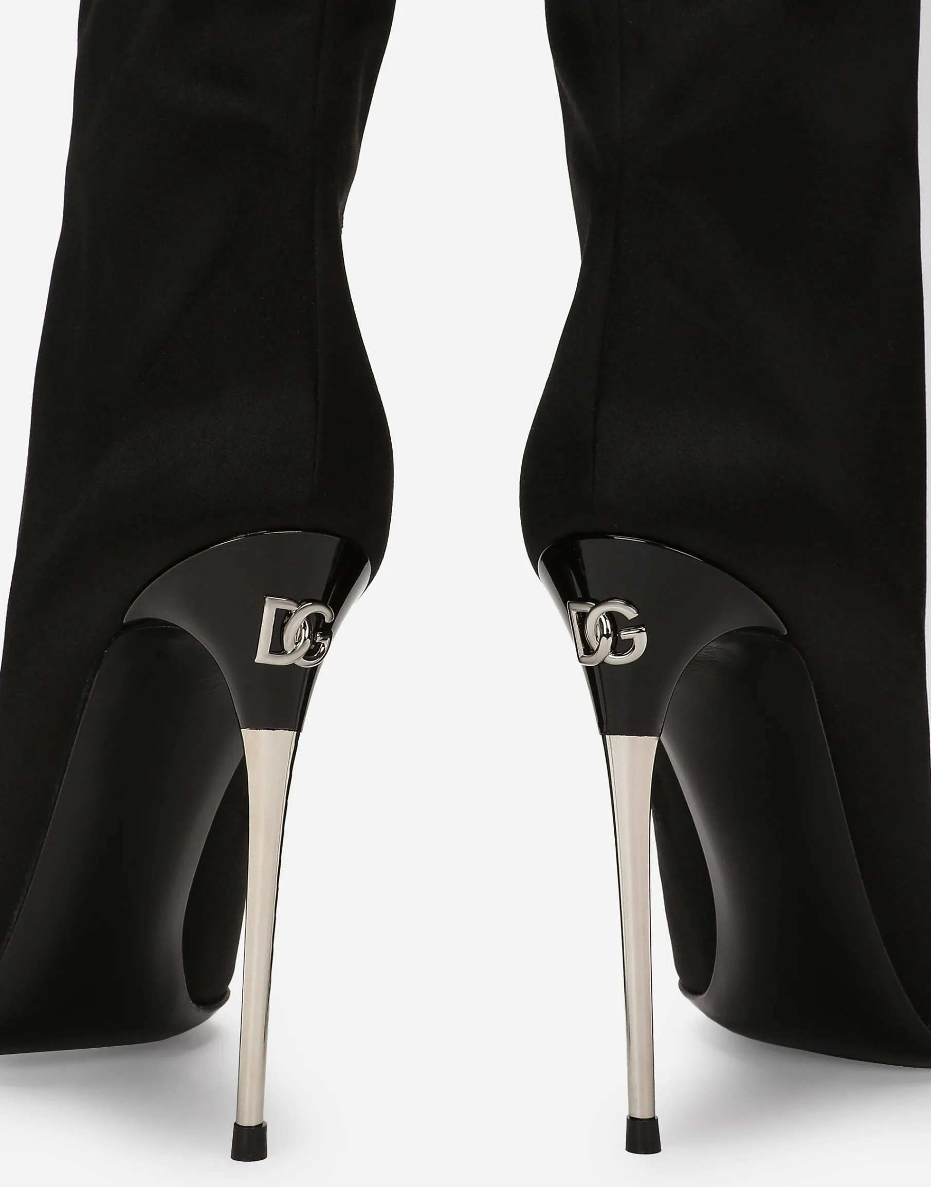 Satin boots