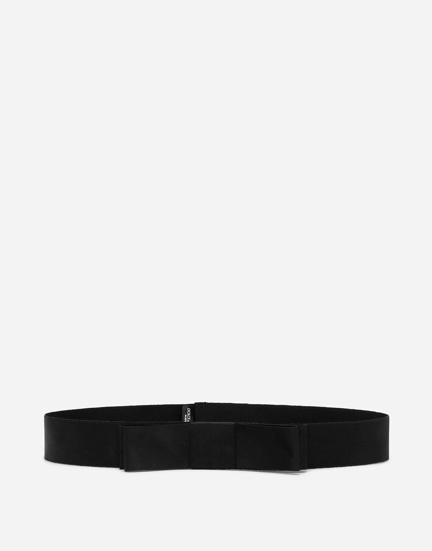 Satin bow belt
