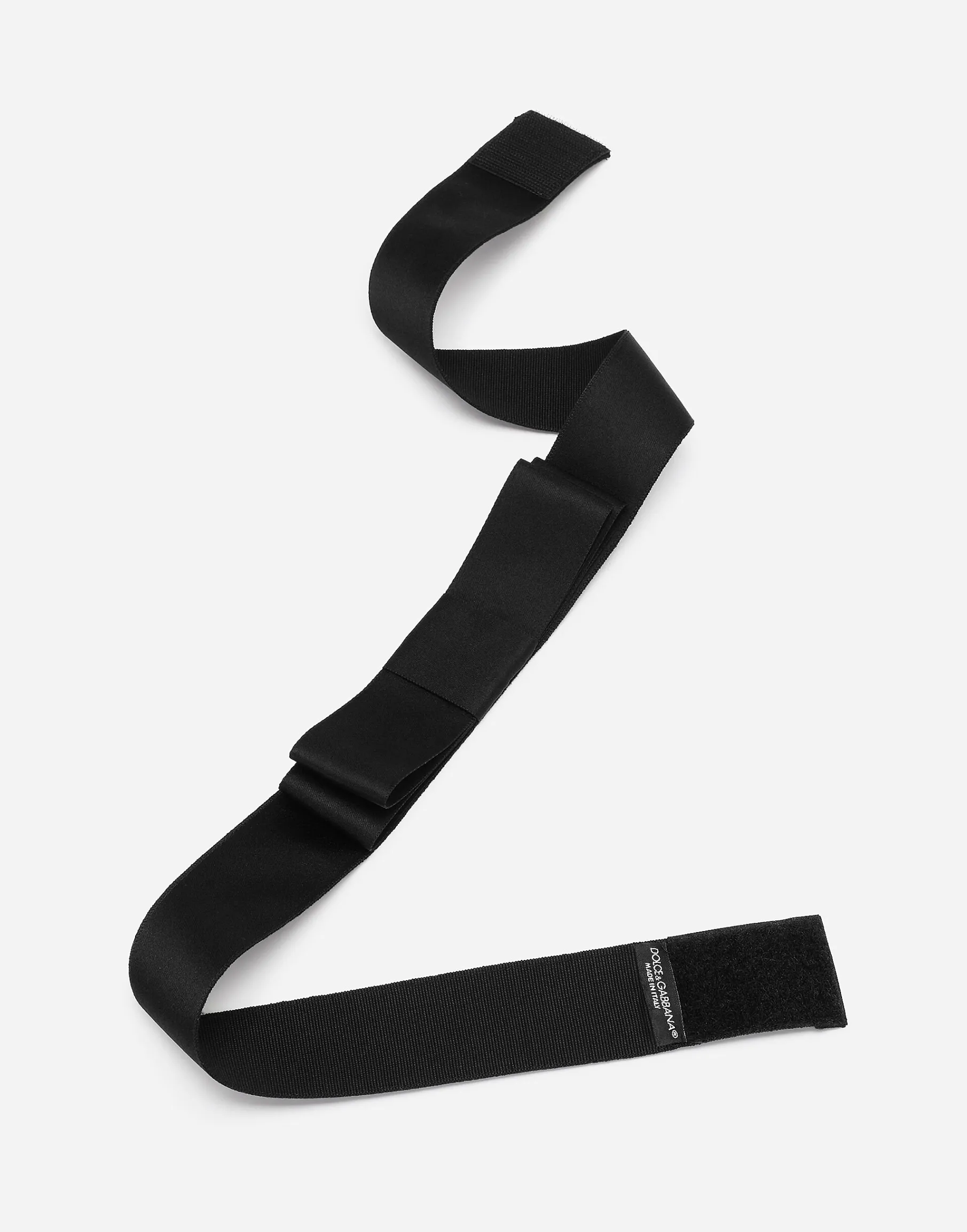 Satin bow belt