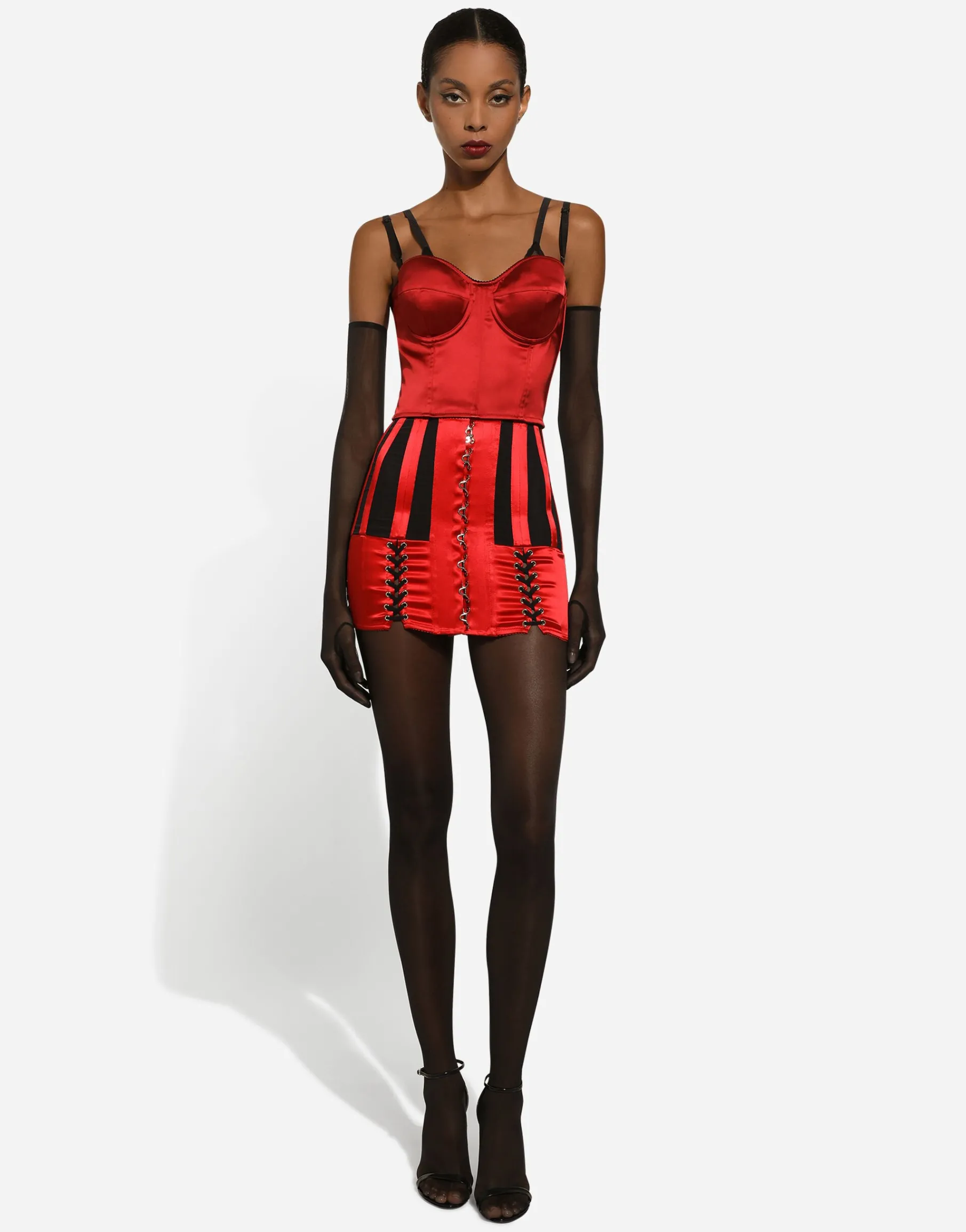 Satin corset top