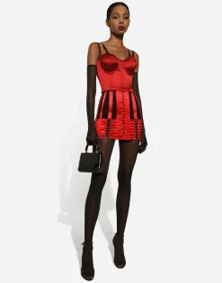Satin corset top