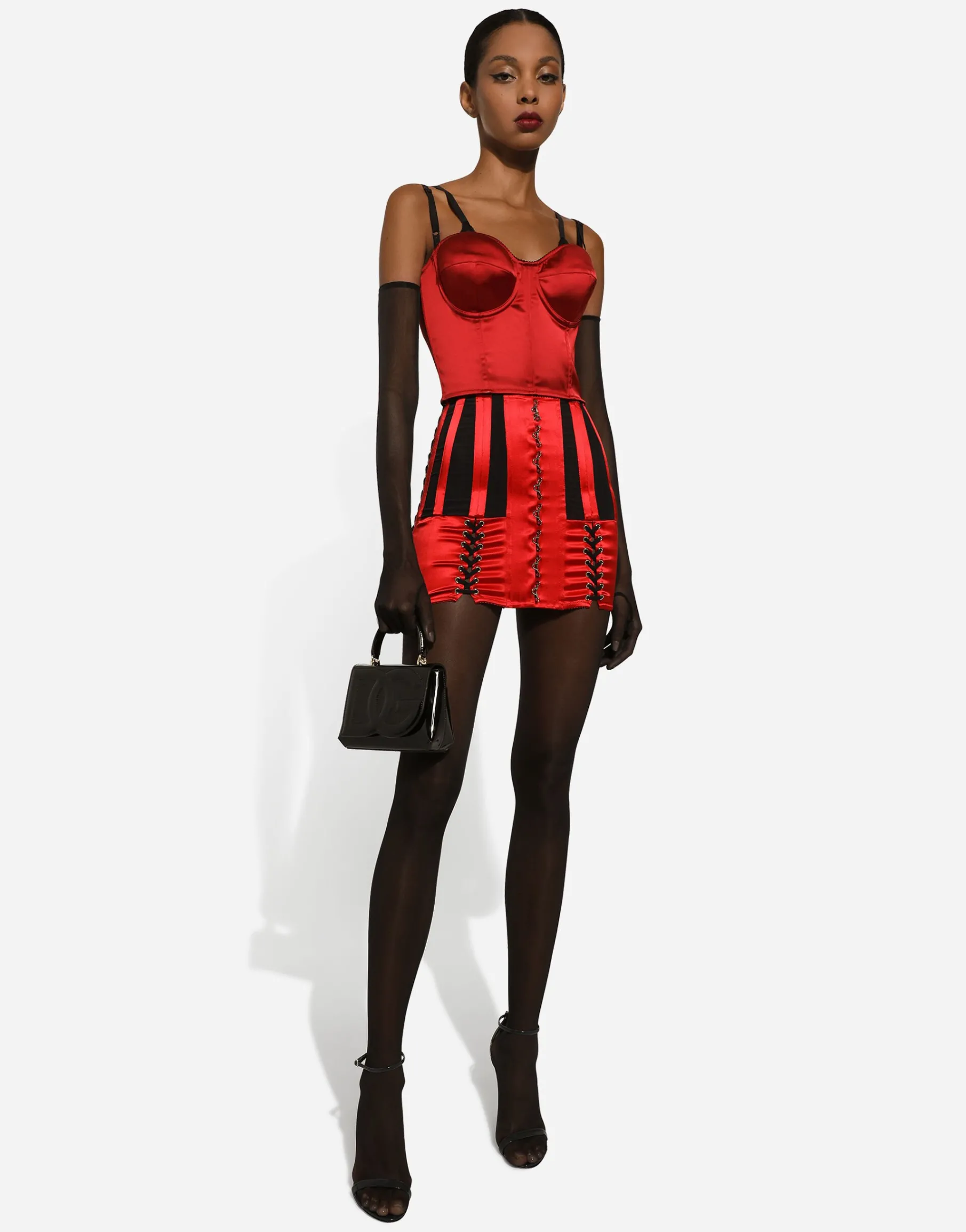 Satin corset top