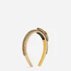Satin hairband with rhinestone-detailed bow
