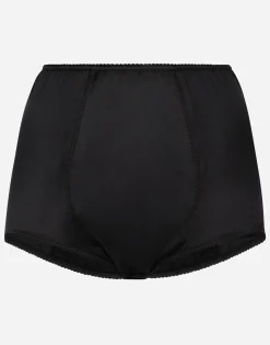 Satin high-waisted panties