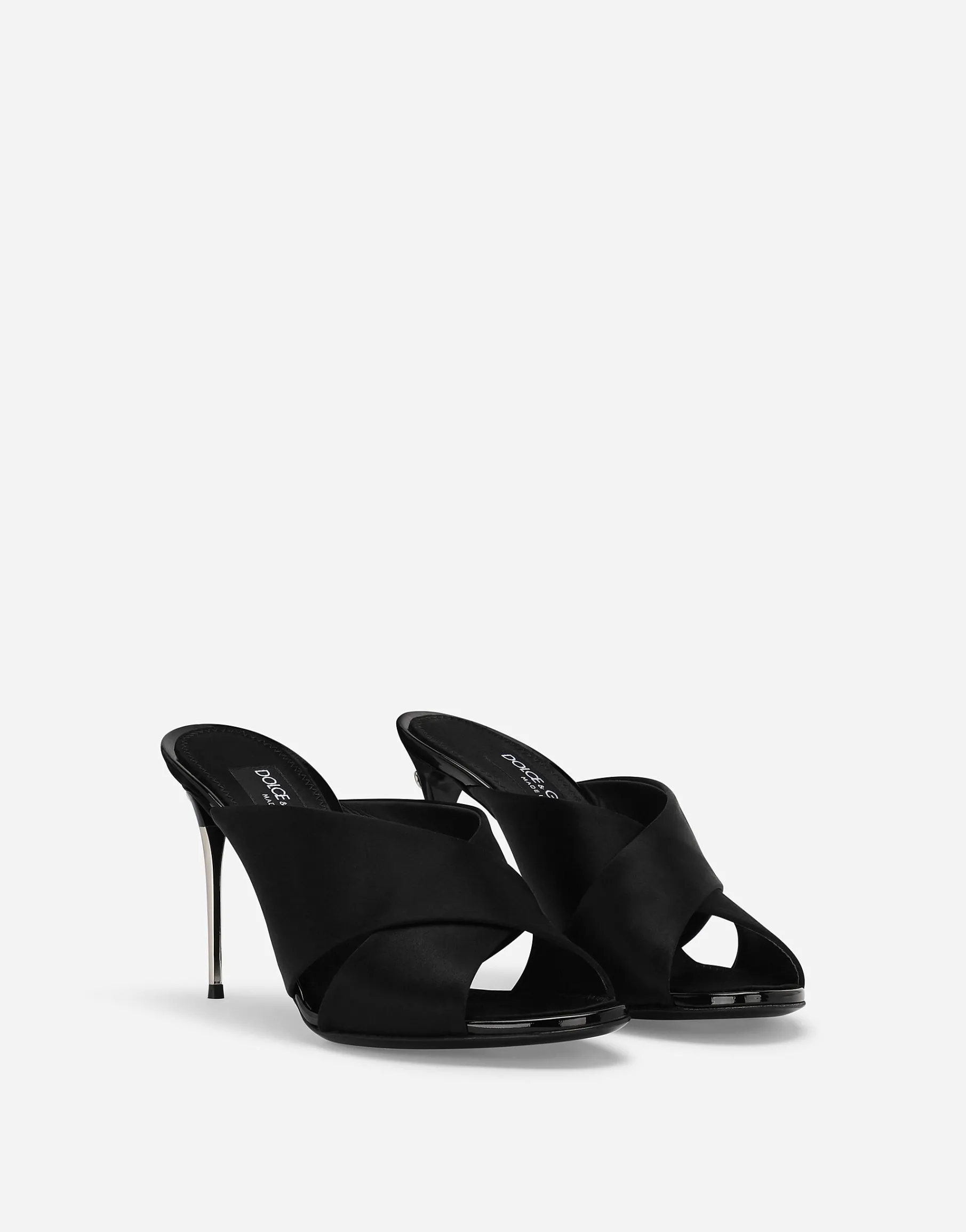 Satin mules
