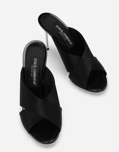 Satin mules