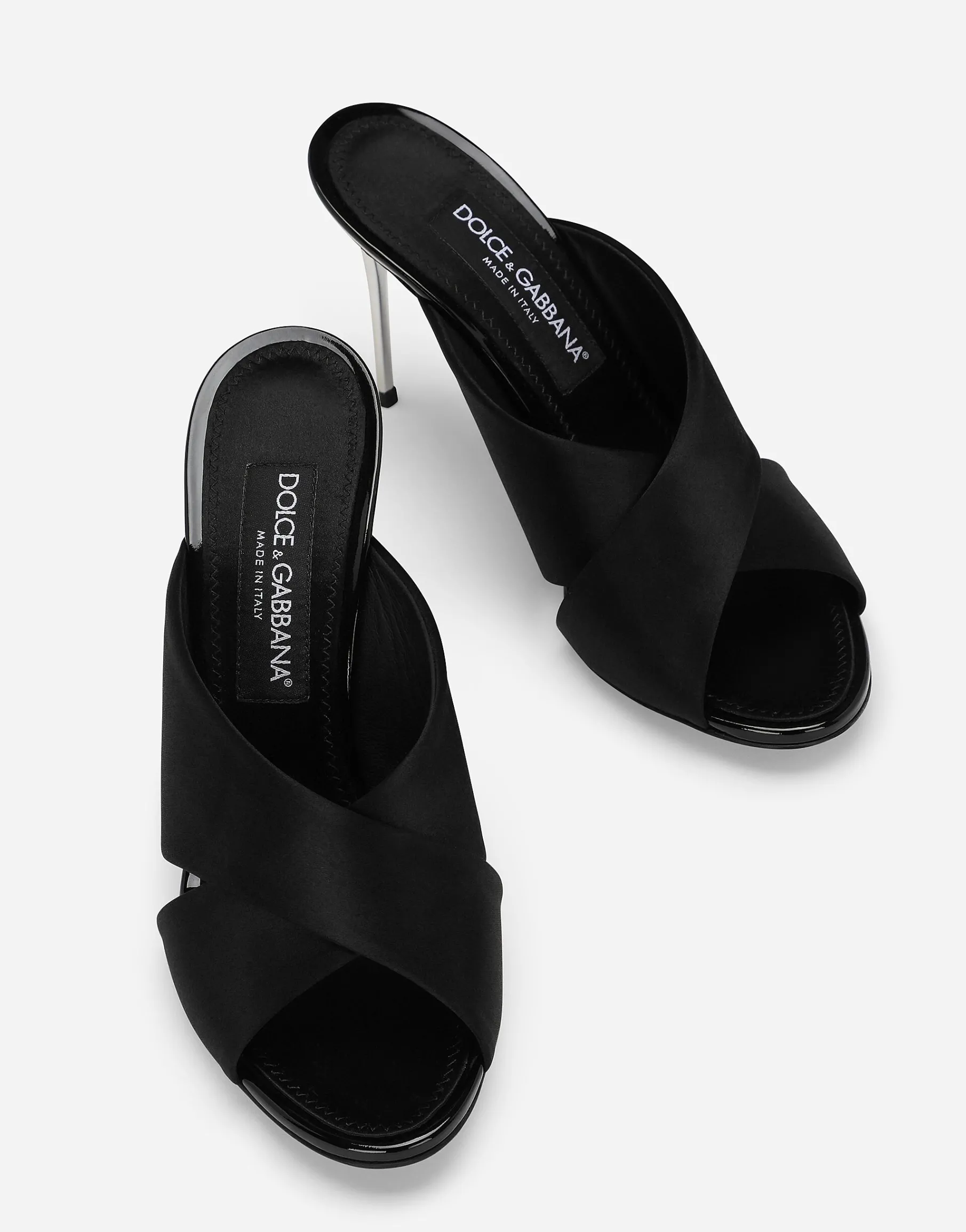 Satin mules